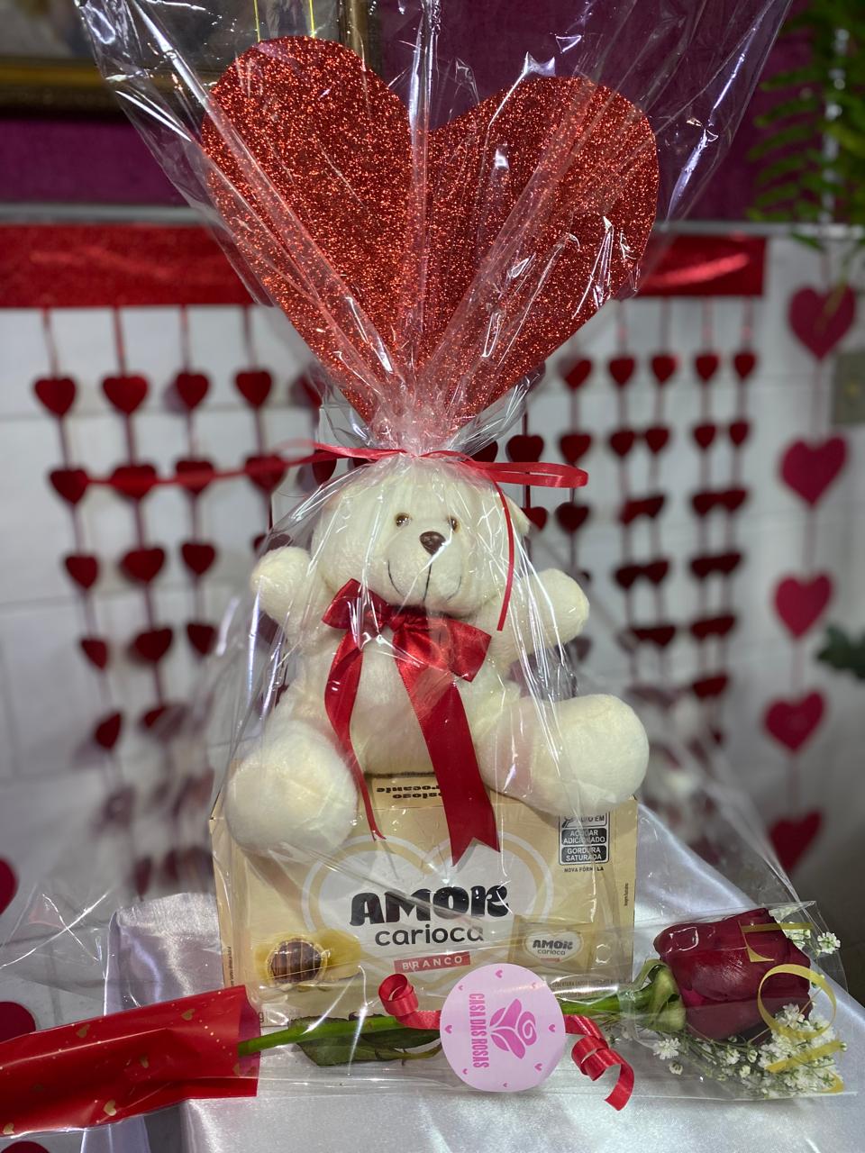Kit Chocolate, Urso e Rosa