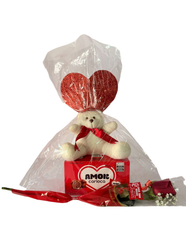 Kit Chocolate, Urso e Rosa